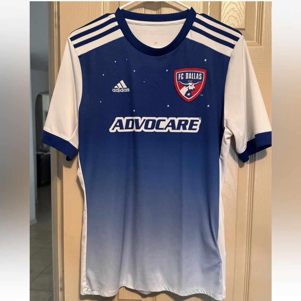 Youth Adidas FC Dallas Major‎ League Soccer Jersey Size YXL US15-16Y MLS